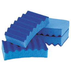 Durable Heavy Duty Scrub
Sponges, 4 1/5 x 2 1/2 x
9/10, Blue, 4/Pack