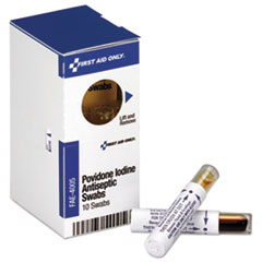 Povidone Iodine First Aid Antiseptic Swabs, 0.018 oz,