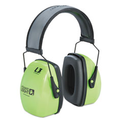 L3HV Hi-Visibility Earmuffs, Reflective Headband, 30NRR,