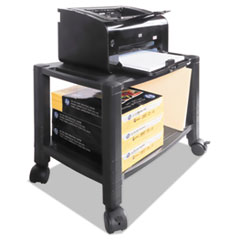 Mobile Printer Stand, Two-Shelf, 20w x 13 1/4d x 14