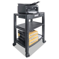 Mobile Printer Stand, Three-Shelf, 20w x 13 1/4d x