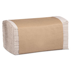 100% Recycled Folded Paper Towels, 1-Ply, 8.62 x 10 1/4,