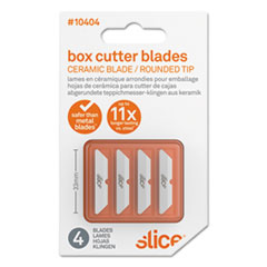 Safety Box Cutter Blades, Rounded Tip, Ceramic
