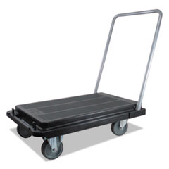 Heavy-Duty Platform Cart, 300
lb Cap, 21 x 32 1/2 x 36 3/4,
Black