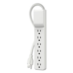 Home/Office Surge Protector,
6 Outlets, 10 ft Cord, 720
Joules, White