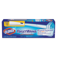 Toilet Wand Disposable Toilet
Cleaning Kit: Handle, Caddy &amp;
Refills, White