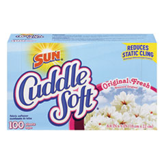Cuddle Soft Fabric Softener Sheets, Fresh, 100/Box, 6