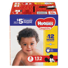 Snug and Dry Diapers, Size 3,
16 lb to 28 lb, 132/Pack