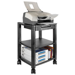 Mobile Printer Stand, Three-Shelf, 17w x 13 1/4d x