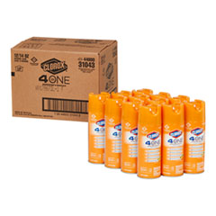 4-in-One Disinfectant &amp;
Sanitizer, Citrus, 14oz
Aerosol, 12/Carton