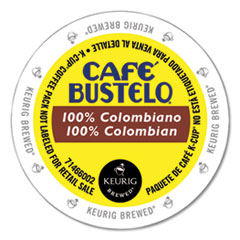 100 percent Colombian K-Cups,
24/Box