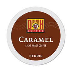 Caramel K-Cup Pods, Caramel, 0.33 oz, K-Cup, 24/Box