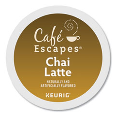 Caf Escapes Chai Latte
K-Cups, 24/Box