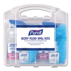 Body Fluid Spill Kit, 16
Pieces, 4.5&quot; x 11.875&quot; x
11.5&quot;,Clamshell Case, 2/Carto
n
