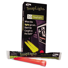 Snaplights, 6&quot;l x 3/4&quot;w, Red,
10/Pack