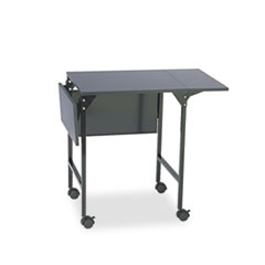 Mobile Machine Stand w/Drop Leaves, Two-Shelf, 36w x 18d