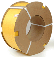 POLYESTER PLASTIC STRAPPING
1/2&quot; 350 LB. YELLOW 8X8 