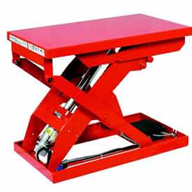 HAMCO ALL ELETRIC LIFT TABLE
MLP-250-69V-12, 35.4&quot;L X
23.6&quot;W TABLE, 551 LB.
CAPACITY, LOWERED HEIGHT 4&quot;,
RAISED HEIGHT 27-1/2&quot;