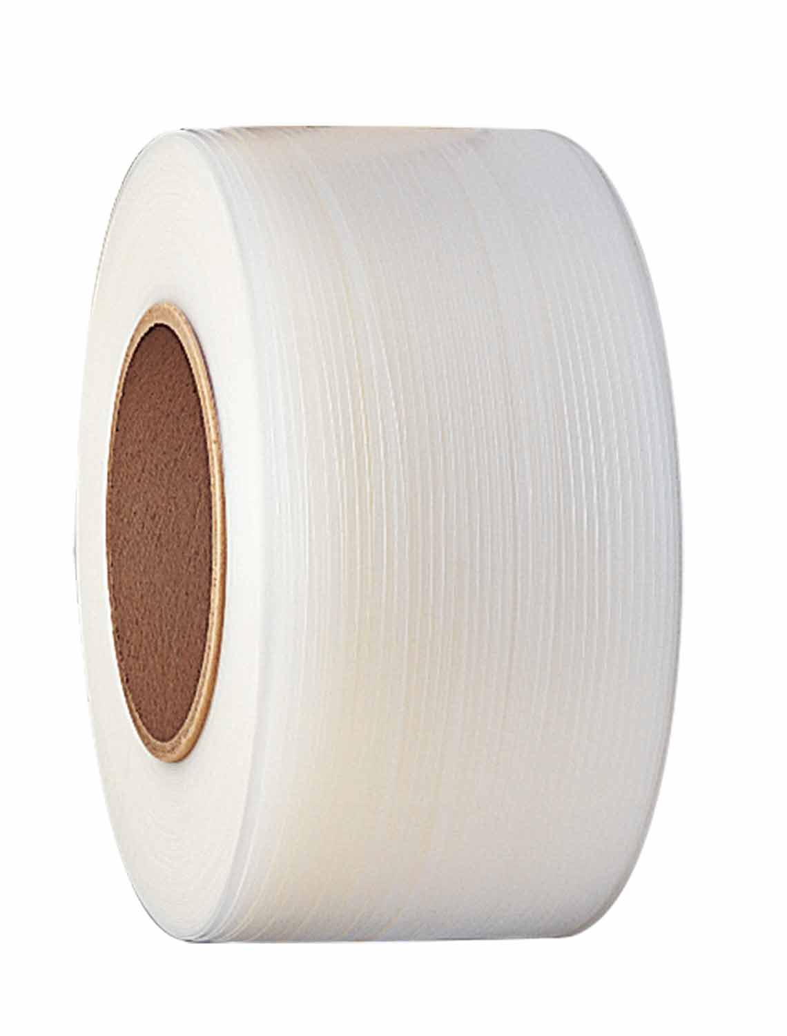 PLASTIC STRAPPING CLEAR 3/8&quot;
225 LB. 8X8 POLYPROPYLENE
16,000FT.PER RL. 24/SKID
