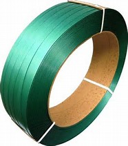 SIGNODE POLYESTER PLASTIC
STRAPPING
5/8&quot; x .035&quot; GREEN 4,000/FT
PER COIL 24/SKID